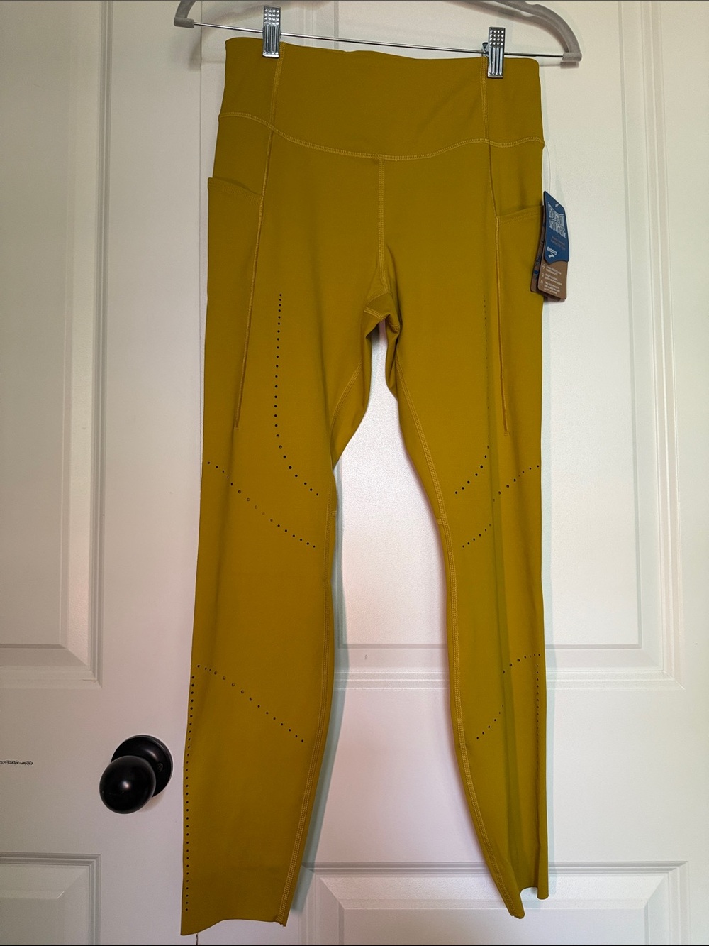NWT Brooks Method 7/8 Running Tights Golden Hour Yellow Medium
